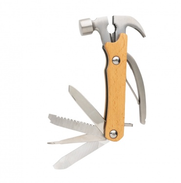 Logo trade advertising products image of: Wooden multi-tool hammer