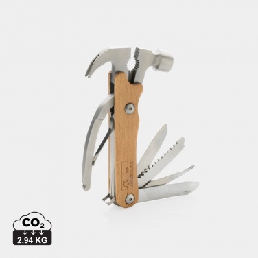 Logotrade promotional item picture of: Wooden multi-tool hammer