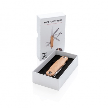 Logotrade promotional giveaway image of: Wood pocket knife