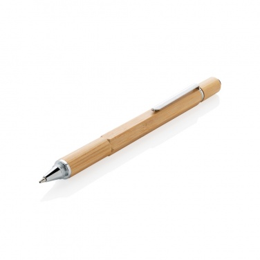Logo trade business gifts image of: Bamboo 5-in-1 toolpen