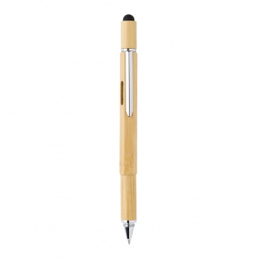 Logotrade promotional giveaway image of: Bamboo 5-in-1 toolpen