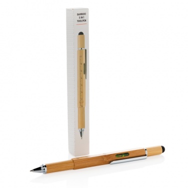 Logotrade promotional giveaway picture of: Bamboo 5-in-1 toolpen