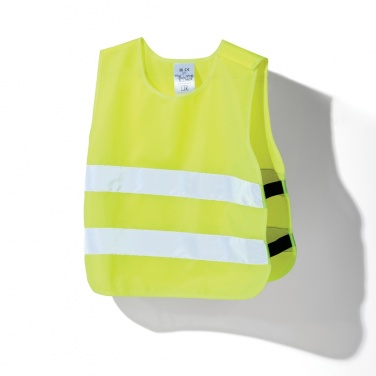 Logo trade promotional merchandise image of: GRS recycled PET high-visibility safety vest 3-6 years