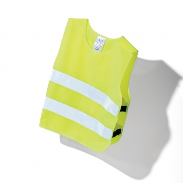 Logo trade promotional items image of: GRS recycled PET high-visibility safety vest 3-6 years