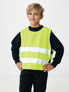 Logo trade corporate gifts image of: GRS recycled PET high-visibility safety vest 7-12 years