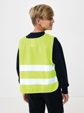 Logo trade promotional products image of: GRS recycled PET high-visibility safety vest 7-12 years