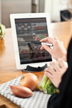 Logo trade promotional gifts picture of: Chef tablet stand with touchpen