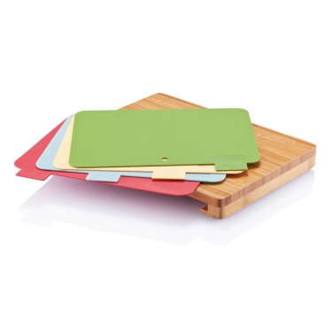 Logo trade promotional gifts picture of: Cutting board with 4pcs hygienic boards