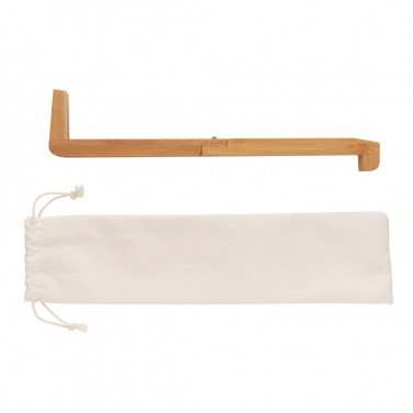 Logo trade promotional products picture of: Bamboo portable laptop stand