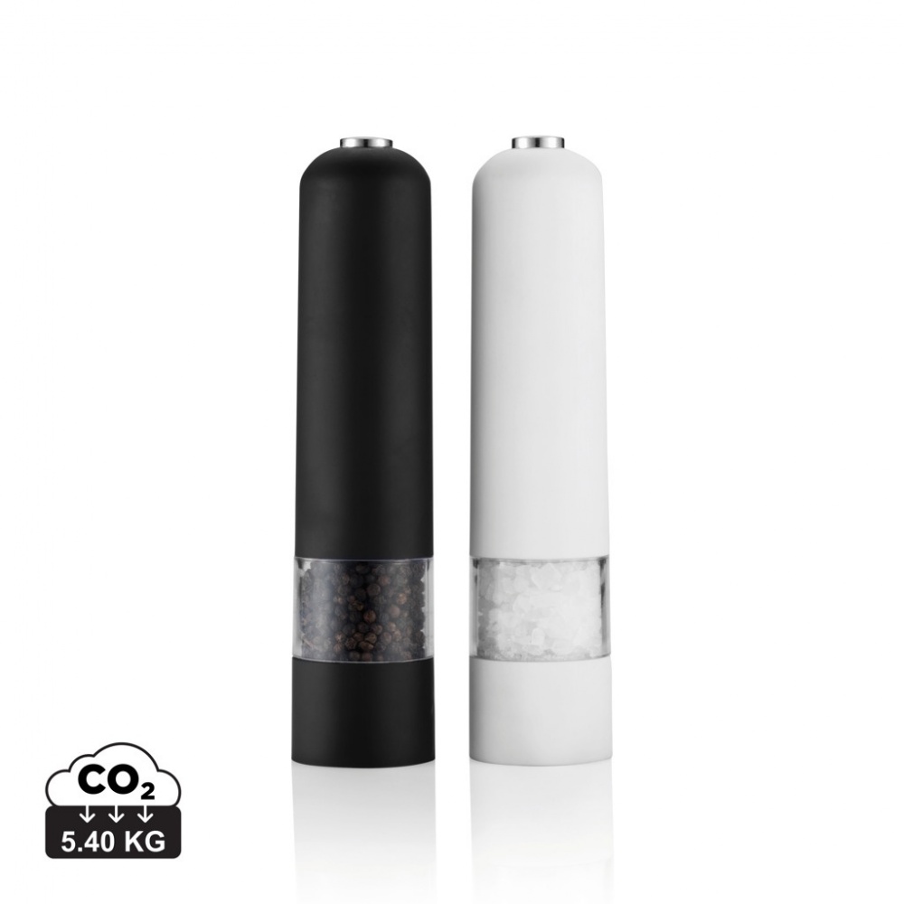 Logo trade promotional items picture of: Electric pepper and salt mill set