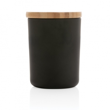 Logo trade business gift photo of: Ukiyo deluxe scented candle with bamboo lid