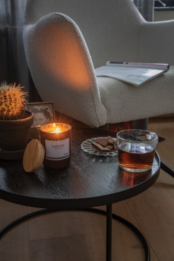 Logo trade business gifts image of: Ukiyo deluxe scented candle with bamboo lid