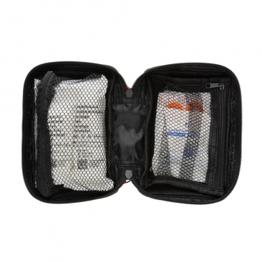 Logotrade promotional item image of: RCS recycled nubuck PU pouch  first aid set