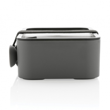 Logotrade promotional gift picture of: GRS recycled PP lunch box with spork