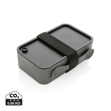 Logotrade promotional product image of: GRS recycled PP lunch box with spork