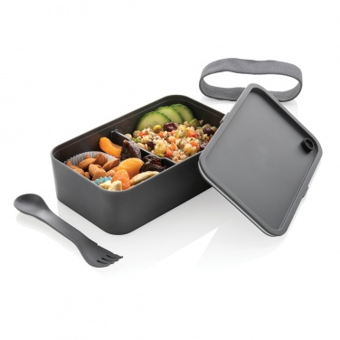 Logo trade promotional gift photo of: PP lunchbox with spork