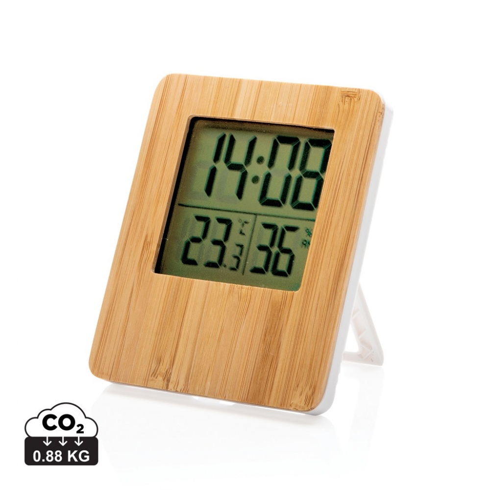 Logo trade promotional giveaway photo of: Bamboo weather station