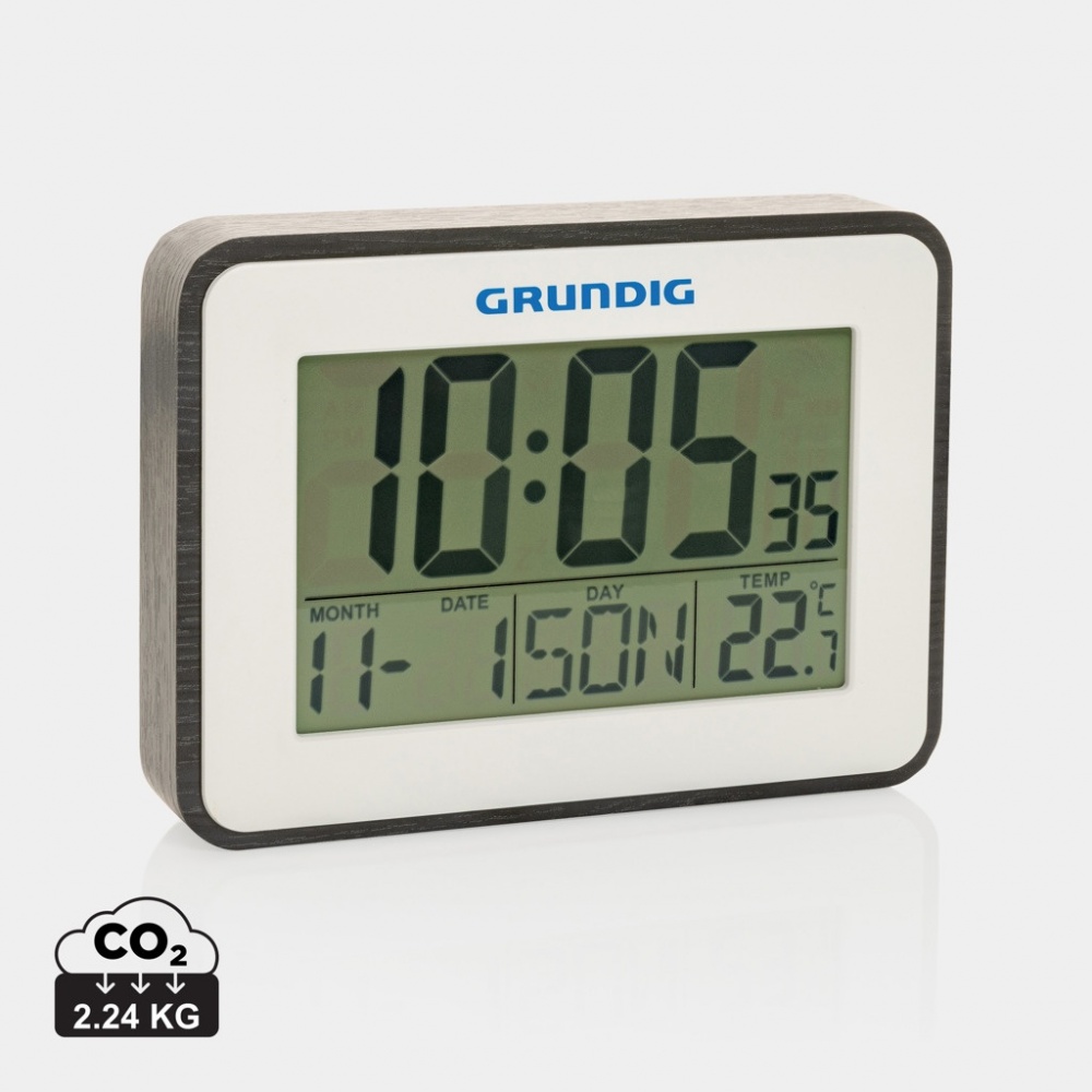Logo trade promotional merchandise picture of: Grundig weatherstation alarm and calendar