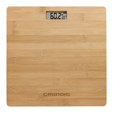 Logo trade promotional products picture of: Grundig Bamboo Digital Body Scale