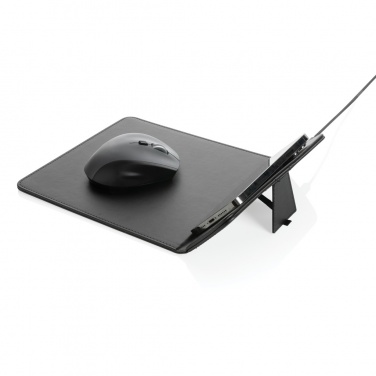Logotrade promotional giveaways photo of: Swiss Peak RCS recycled PU 10W wireless charging mousepad