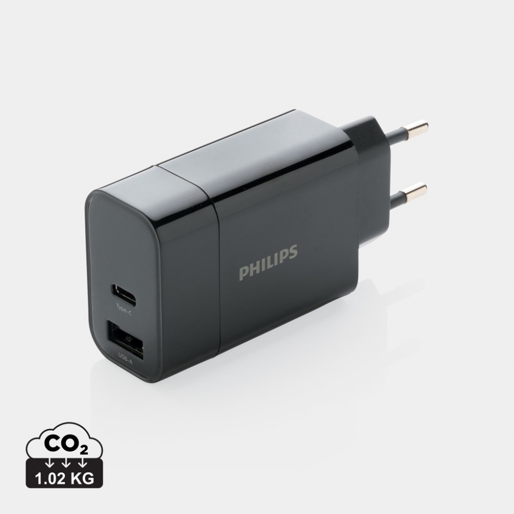 Logo trade promotional merchandise photo of: Philips ultra fast PD wall charger