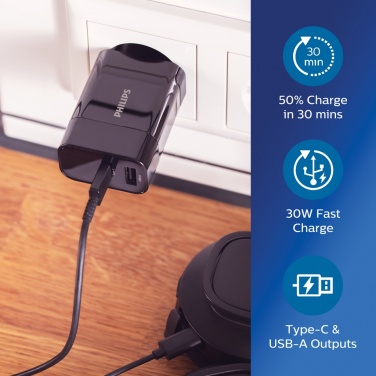 Logo trade promotional items image of: Philips ultra fast PD wall charger