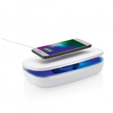 Logotrade promotional gift image of: UV-C steriliser box with 5W wireless charger
