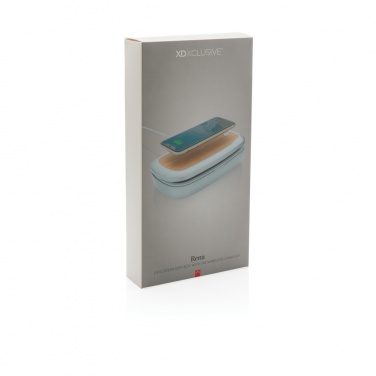Logo trade business gifts image of: Rena UV-C steriliser box with 5W wireless charger