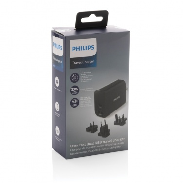 Logo trade corporate gift photo of: Philips ultra fast PD travel charger