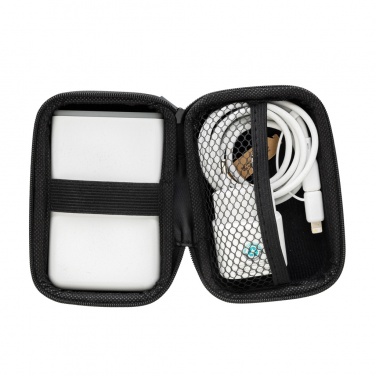 Logo trade promotional giveaways image of: Surge RCS recyled PET 20W type C 3 pcs charging set