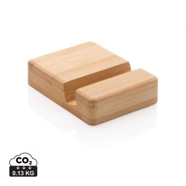 Logo trade promotional gift photo of: Bamboo phone stand XD