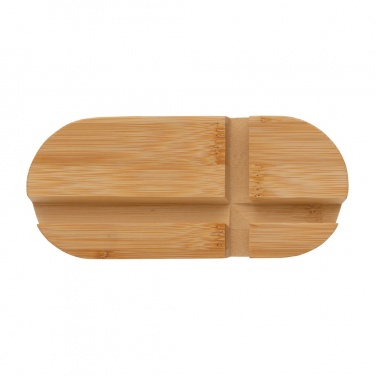 Logo trade business gift photo of: Bamboo tablet and phone holder