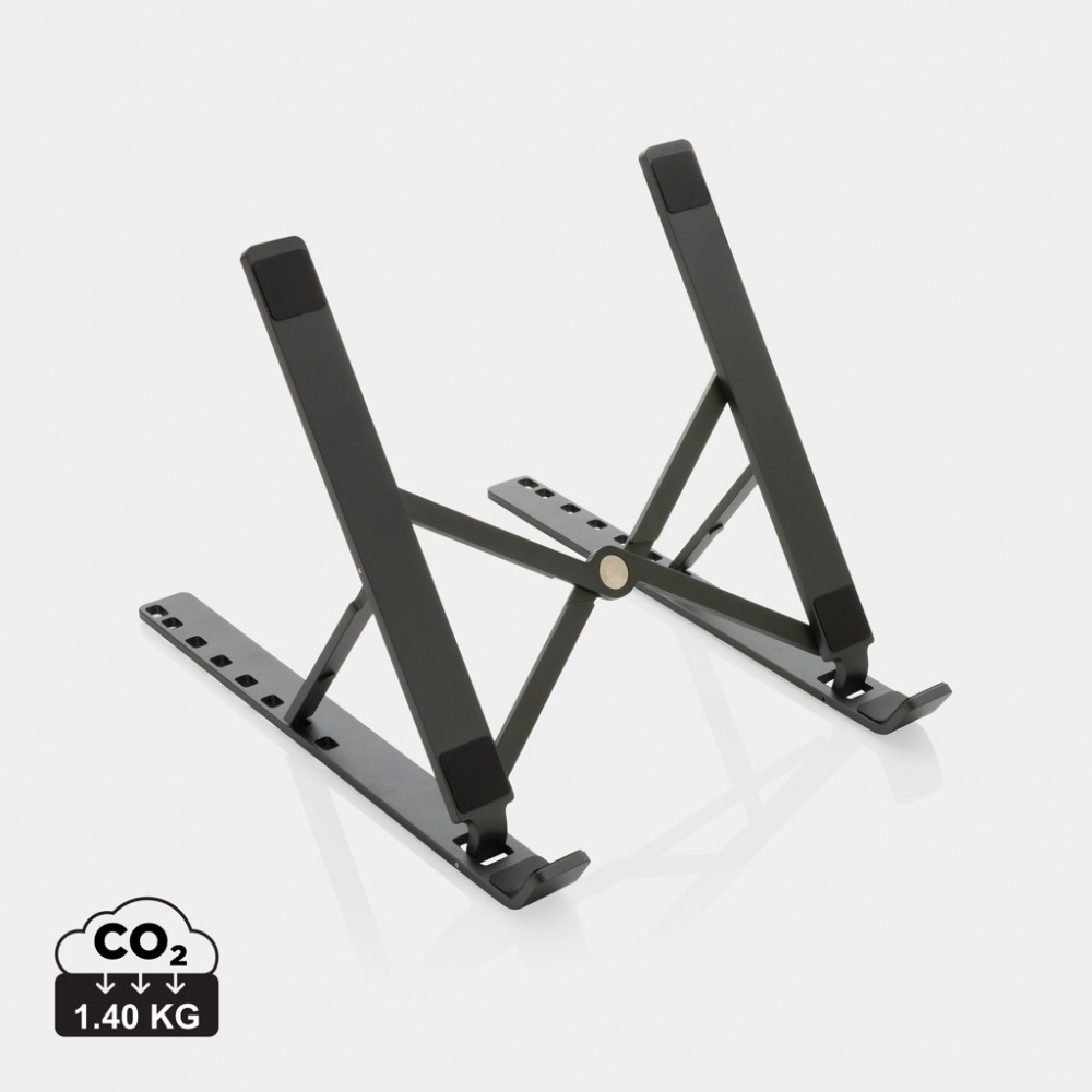 Logo trade corporate gifts image of: Terra RCS recycled aluminium universal laptop/tablet stand