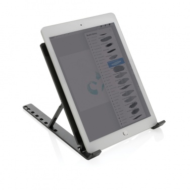 Logotrade promotional items photo of: Terra RCS recycled aluminium universal laptop/tablet stand