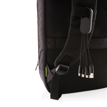Logotrade corporate gift picture of: 4-in-1 cable with carabiner clip