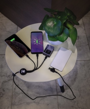 Logo trade promotional products picture of: Light up logo 6-in-1 cable