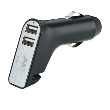 Logotrade promotional gift image of: Dual port car charger with belt cutter and hammer