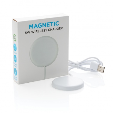 Logo trade promotional merchandise image of: 5W magnetic wireless charger