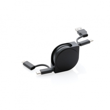 Logotrade business gift image of: RCS standard recycled plastic and TPE 6-in-1 cable