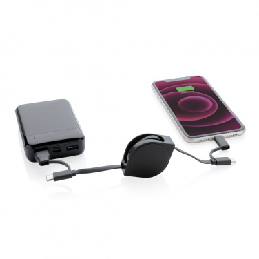 Logotrade promotional gift picture of: RCS standard recycled plastic and TPE 6-in-1 cable