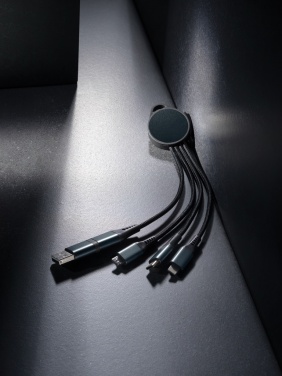Logo trade promotional items image of: Terra RCS recycled aluminium 6-in-1 charging cable