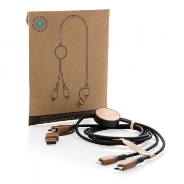 Logo trade promotional items picture of: Ohio RCS certified recycled plastic 6-in-1 cable