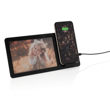 Logotrade promotional giveaway image of: 5W Wireless charger and photo frame