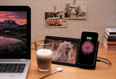 Logotrade promotional merchandise image of: 5W Wireless charger and photo frame