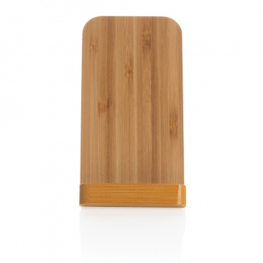 Logo trade advertising products image of: Bamboo 5W wireless charging stand