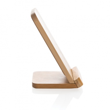Logotrade promotional merchandise picture of: Bamboo 5W wireless charging stand