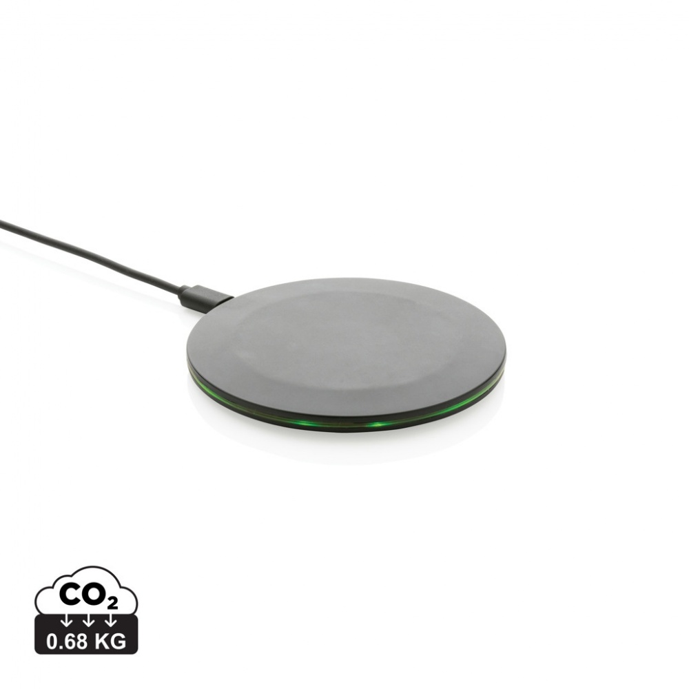 Logotrade advertising products photo of: RCS recycled plastic 15W Wireless fast charger