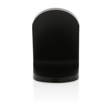 Logo trade advertising products image of: RCS recycled plastic double coil wireless stand 15W