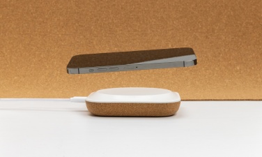 Logo trade promotional items picture of: Oregon RCS recycled plastic and cork 10W wireless