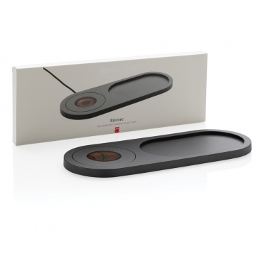 Logo trade promotional merchandise image of: Encore 10W wireless charging valet tray